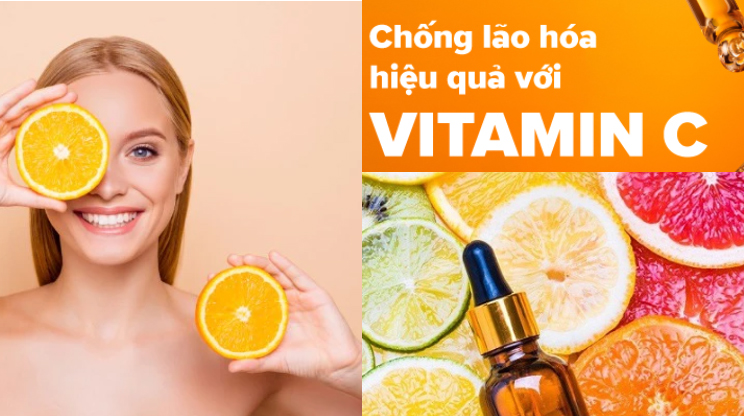Cach chong lao hoa da bang vitamin c
